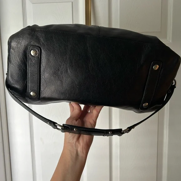 Authentic Coach “Ashley” Black Leather Women's Satchel Bag - Picture 9 of 11